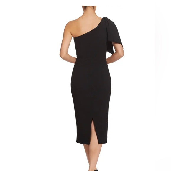 NWT Dress the Population-Tiffany One-Shoulder Midi Dress Size Small - Picture 2 of 5
